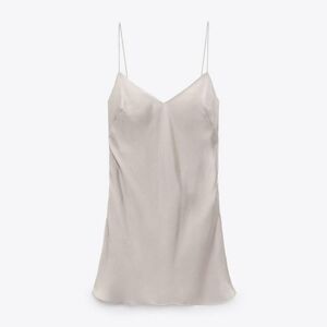 the mini satin dress